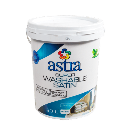 ASTRA SUPER WASHABLE SATIN PVA WHITE 20Lt PAINT