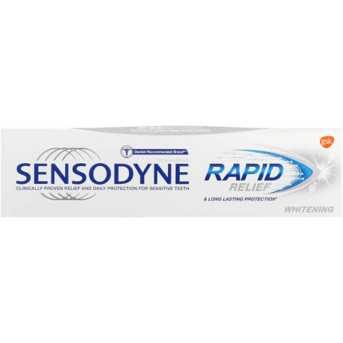 SENSODYNE RAPID RELIEF WHITENING TOOTHPASTE 75ML