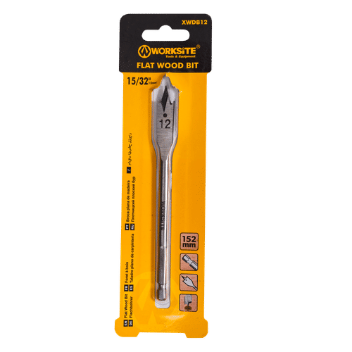 WORKSITE FLAT 12mm WOOD DRILL BIT