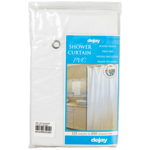 DEJAY PVC 1.2mtrx2mtr SHOWER CURTAIN