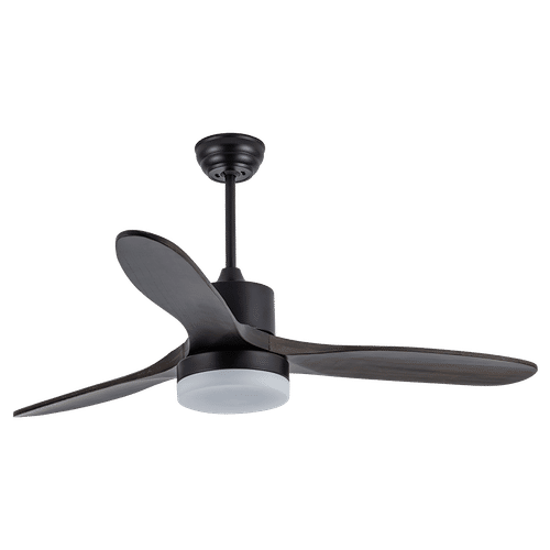 SYNERJI 52" 3 BLADE BLACK CEILING FAN