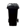 120Lt BLACK WHEELIE BIN