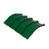 TREGERS TRAFFIC GREEN 0.4mm x 2.4m ROLL TOP RIDGE