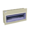 CHINT IP30 18 WAY FLUSH METAL GREY DISTRIBUTION BOARD