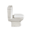 SHORTLAND WHITE TOP FLUSH CLOSE COUPLE SET