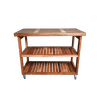 1200x600x870mm TEAK AND MUKWA SAVANNAH KITCHEN ISLAND 