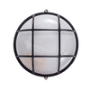 RADIANT ES BLACK 100w ROUND BULKHEAD FITTING