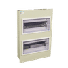 CHINT IP30 24 WAY FLUSH METAL GREY DISTRIBUTION BOARD