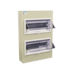 CHINT IP30 24 WAY SURFACE METAL GREY DISTRIBUTION BOARD