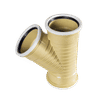 MARLEY SINGLE RIGHT RUBBER RING 110mm 45° UNDERGROUND ACCESS JUNCTION