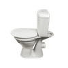 CORAL WHITE TOP FLUSH CLOSE COUPLE UNIT