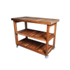 1200x600x870mm TEAK AND MUKWA SAVANNAH KITCHEN ISLAND 
