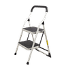 FORGE METAL WHITE 100kg 2 STEP LADDER