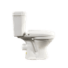 MANHATTEN TOP FLUSH WHITE CLOSE COUPLE SET