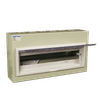 CHINT IP30 18 WAY SURFACE METAL GREY DISTRIBUTION BOARD