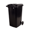 BLACK 240Lt WHEELIE BIN 