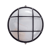 RADIANT ES BLACK 60w ROUND BULKHEAD FITTING