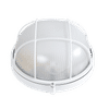 RADIANT ES WHITE 100w ROUND BULKHEAD FITTING