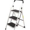 FORGE METAL 100kg WHITE 3 STEP LADDER