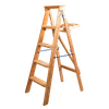 WOODEN A FRAME 5 STEP LADDER