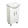 DENVER 450 TIFFANY WHITE 2 DOOR VANITY CABINET & BASIN SET