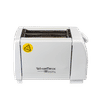 WHIRTRIX STEEL SIDE WALLS & PLASTIC WHITE 2 SLICE TOASTER
