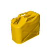 YELLOW 10Lt METAL JERRY CAN