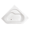 CERAMIC INDUSTRIES PIAZZA WHITE 1350mm CORNER BATH TUB
