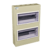 CHINT IP30 24 WAY SURFACE METAL GREY DISTRIBUTION BOARD