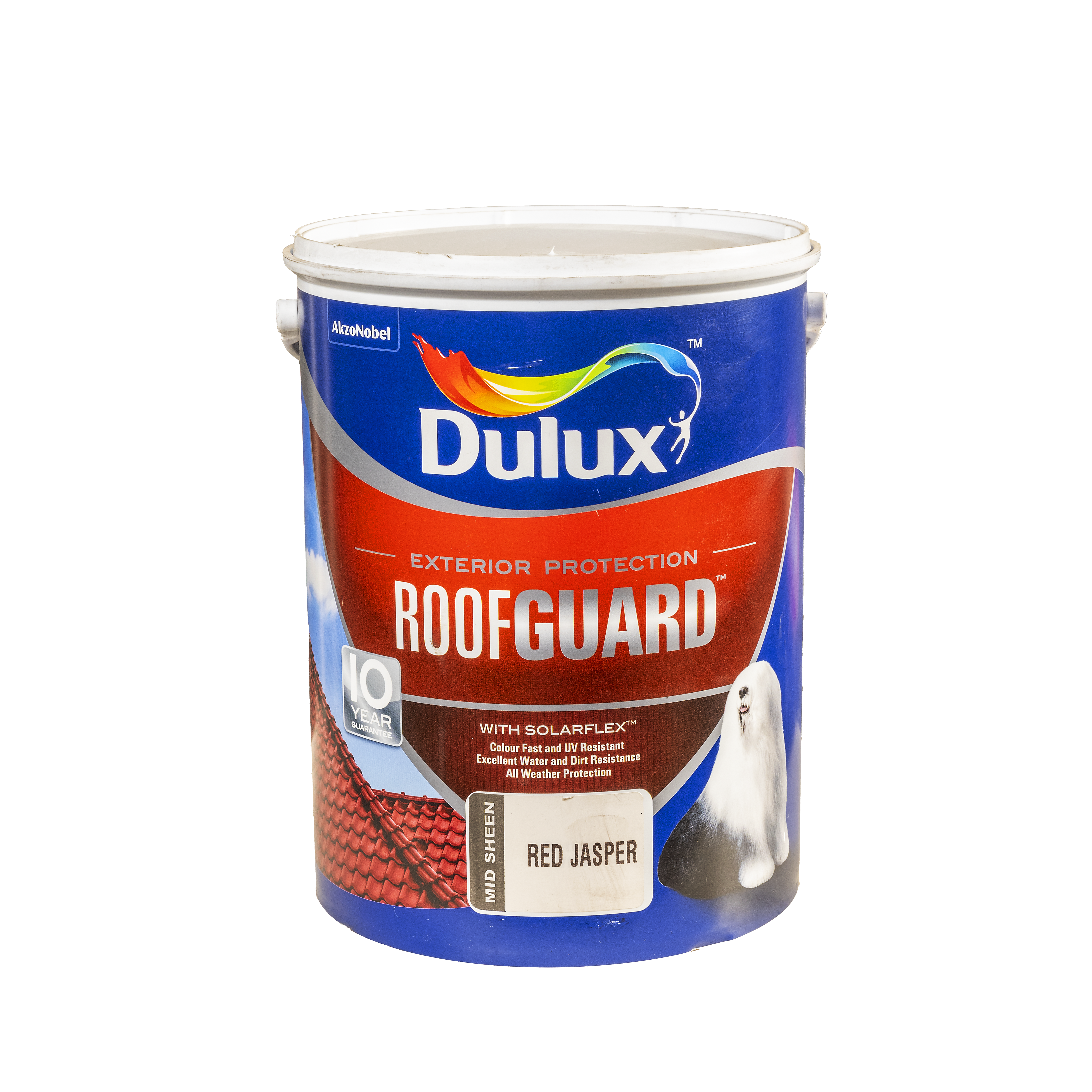 DULUX JASPER RED 5Lt ROOFGUARD PAINT