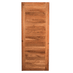 TEAK HORIZONTAL SLAT 50mm SECURITY DOOR