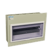 CHINT IP30 12 WAY SURFACE METAL GREY DISTRIBUTION BOARD