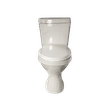 MANHATTEN TOP FLUSH WHITE CLOSE COUPLE SET