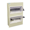 CHINT IP30 24 WAY FLUSH METAL GREY DISTRIBUTION BOARD