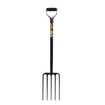 LASHER FG00110 5 PRONG STEEL SHAFT GARDEN FORK 