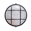 RADIANT ES BLACK 100w ROUND BULKHEAD FITTING