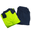 THROTTLE POLYCOTTON HI -VISIBILITY LIME SIZE 48 WORKSUIT