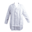 WHITE LARGE POLYCOTTON DUST COAT