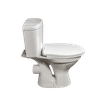 MANHATTEN FRONT FLUSH WHITE CLOSE COUPLE SET