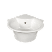 COMPACT WHITE CORNER BASIN