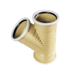 MARLEY SINGLE RIGHT RUBBER RING 110mm 45° UNDERGROUND ACCESS JUNCTION