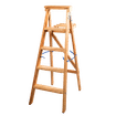 WOODEN A FRAME 5 STEP LADDER