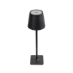BRIGHTSTAR BLACK RECHARGEABLE METAL TABLE LAMP 