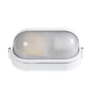RADIANT ES WHITE 60w 260x155mm OVAL BULKHEAD FITTING