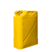 YELLOW 20Lt METAL JERRY CAN