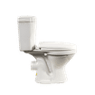 MANHATTEN TOP FLUSH WHITE CLOSE COUPLE SET