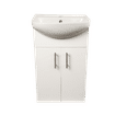 CERAMIC INDUSTRIES WHITE DOUBLE DOOR 550x455mm VANITY BASIN