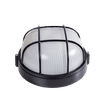 RADIANT ES BLACK 100w ROUND BULKHEAD FITTING