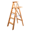 WOODEN A FRAME 5 STEP LADDER