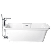 AMBER FREESTANDING WHITE 1700x600x550mm BATH TUB